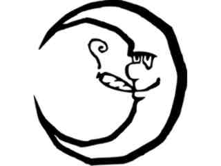  Moon Smoker Decal Proportional