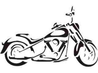  Motorcycle Design Decal Proportional
