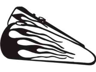  Motorcycle Gas Tank Flame_ M M 1 Decal Proportional