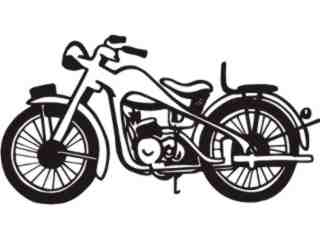  Motorcycle Old School_ M M 1 Decal Proportional