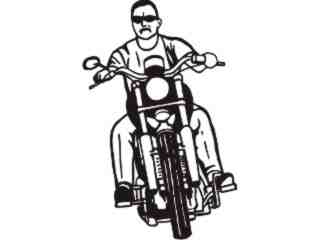  Motorcycle Rider 4_ M M 1 Decal Proportional