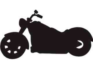  Motorcycle Silhouette_ M M 1 Decal Proportional