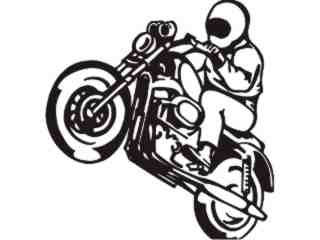  Motorcycle Wheelie_ M M 1 Decal Proportional