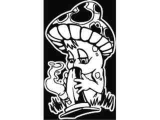  Mushroom Bong Hit_ I N V_ G D G Decal Proportional