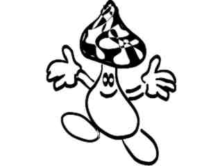  Mushroom Man Decal Proportional