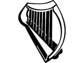  Music_ Irish Harp_ 1 7 2_ V A 1 Decal Proportional