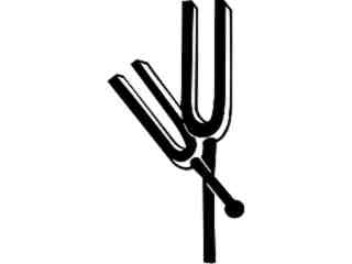  Music_ Tuning Forks_ 1 7 2_ V A 1 Decal Proportional