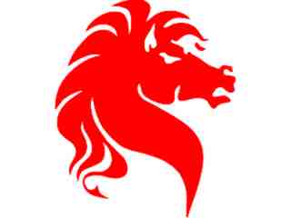  Mustang Horse Chess Decal Proportional