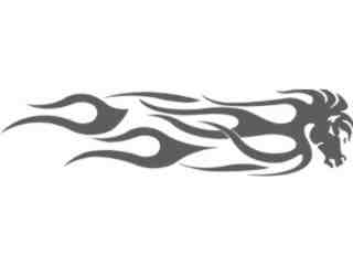 Mustang Horse Chess Flame Decal Proportional