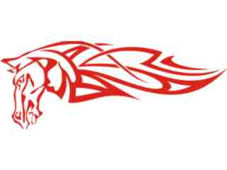  Mustang Horse Flame 0 3_ A F 1 Decal Proportional