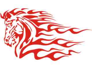  Mustang Horse Flame 0 7_ A F 1 Decal Proportional