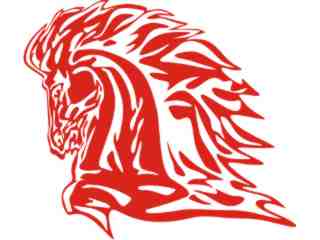  Mustang Horse Flame 0 9_ A F 1 Decal Proportional