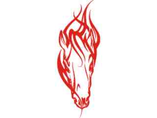  Mustang Horse Flame 1 1_ A F 1 Decal Proportional