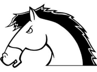  Mustang Horse Head 2_ M B 1 Decal Proportional