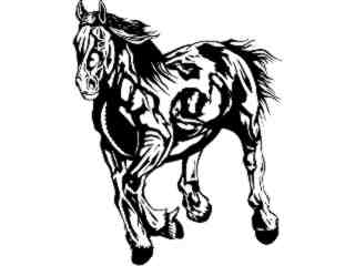  Mustang Horse Run_ M B 1 Decal Proportional