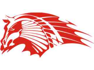  Mustang Horse Tribal 0 5_ A F 1 Decal Proportional