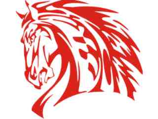  Mustang Horse Tribal 0 7_ A F 1 Decal Proportional