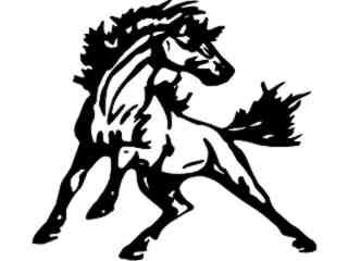  Mustang Horse Wild Decal Proportional