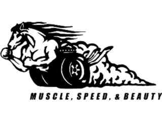  Mustang Muscle Speed Beauty Decal Proportional
