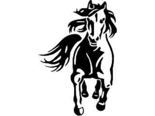  Mustang Straight On Decal Proportional