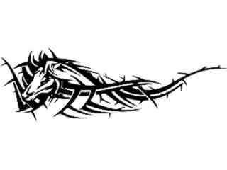  Mustang Thorns Decal Proportional