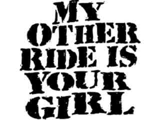  My Other Ride Girl Decal Proportional