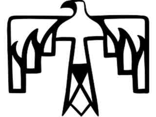  Native American_ Thunderbird_ 1 7 8_ V A 1 Decal Proportional