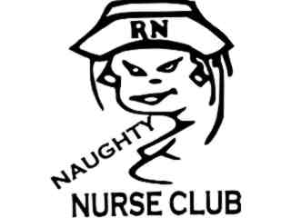  Naughty Nurse Decal Proportional