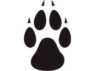  New Mexico Lobos Paw_ S P T Decal Proportional