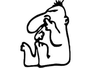  Nose Picker B L O B Decal Proportional