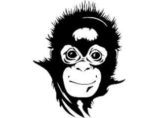  Orangutan Monkey_ 1 4 6_ V A 1 Decal Proportional