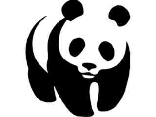  Panda Bear Decal Proportional