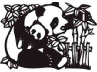  Panda Bears Design 1 Decal Proportional