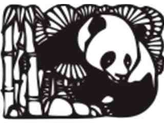  Panda Bears Design 3 Decal Proportional