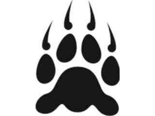  Paw Tattoo Clean Decal Proportional