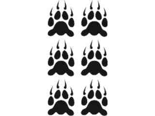  Paw Tattoo Clean Pack Decal Proportional