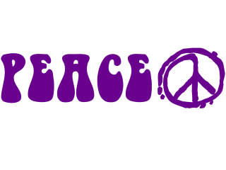  Peace And Sign Decal Proportional