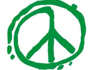 Peace Paint Decal Proportional