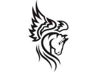  Pegasus Horse Winged_ 1 3 4 Decal Proportional