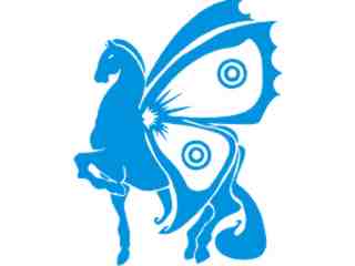  Pegusus Butterfly Decal Proportional