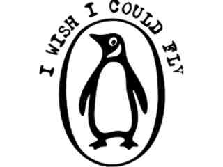  Penguin Fly Decal Proportional