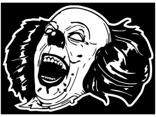  Pennywise Clown Evil Laugh_ I N V Decal Proportional