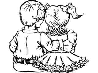  People_ Boy Girl Seated M G_ P A 1 Decal Proportional