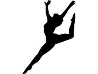  People_ Dancer Silhouette M G_ P A 1 Decal Proportional