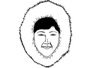  People_ Eskimo Woman T G_ P A 1 Decal Proportional