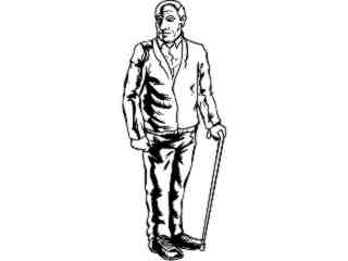  People_ Senior Man M G_ P A 1 Decal Proportional