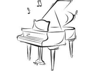  Piano Decal Proportional