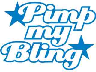  Pimp My Bling Decal Proportional