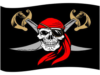  Pirate Flag Skull Bandana_ C L 1 Decal Proportional