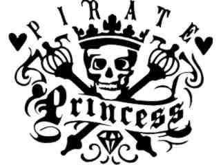  Pirate Princess 2 Decal Proportional